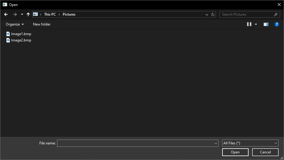 Open File dialog