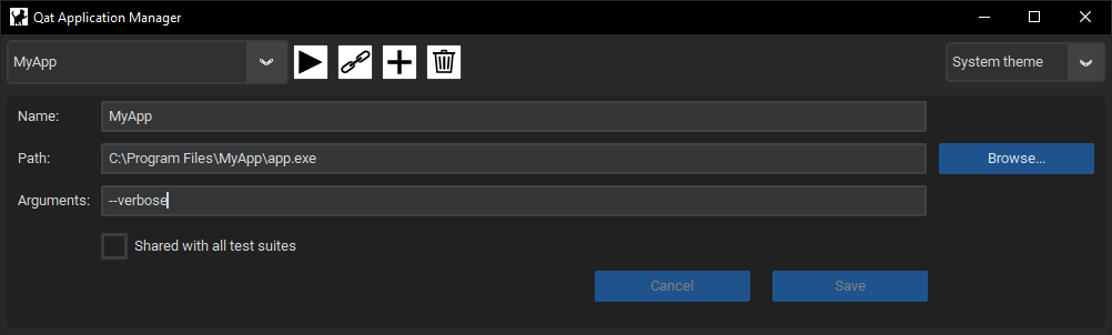 "App saved"